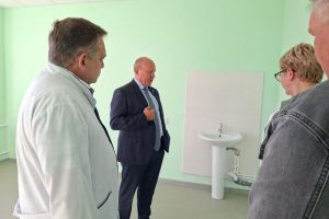 В лечебном корпусе Белинской районной больницы продолжается ремонт