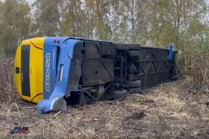 Пензенская ГАИ опубликовала видео с места аварии на трассе М-5, где погибли трое