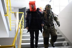 В Засечном сотрудники МЧС ликвидировали условный пожар