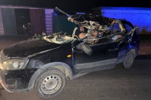 Опубликованы фото с места ДТП с двумя погибшими в Городищенском районе