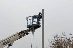 В Пензе установили новые световые опоры от магазина «Заря» до улицы Турищева