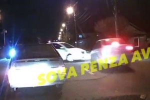 В Пензе сняли видео с моментом жесткой аварии на улице Злобина