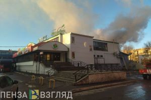 Названа причина пожара в пензенском ТЦ «Фортуна» на улице Калинина