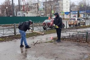 В пензенском районе Арбеково демонтировали самовольные ограждения на парковках