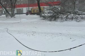 Из-за снегопада в Пензенской области остались без света 35 населенных пунктов