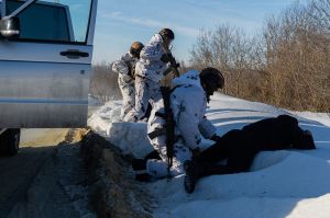 Росгвардия в Пензе обучилась отражать дроны «диверсантов» на снегоходах