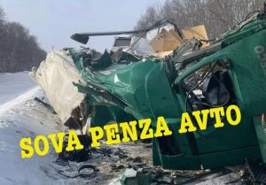 Опубликованы фото смертельного ДТП на трассе «Тамбов - Пенза»