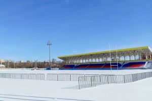 На стадионе «Первомайский» в Пензе включили подогрев главного поля