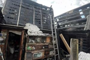 В Кузнецке 7 человек тушили пожар в бане и сарае