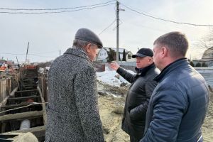 В Пензе проверили реконструкцию Ивановского коллектора и путепровода на Ерике