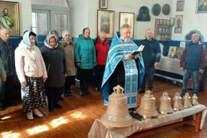 В Нижнеломовском районе освятили колокола для звонницы Вознесенского храма