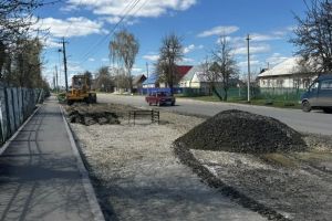 В Земетчино проводят благоустройство территории на улице Кирова