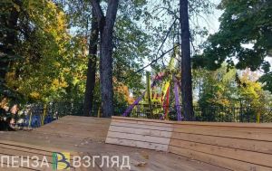Вход в парк Белинского со стороны ул. Лермонтова в Пензе закроют