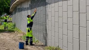 В Пензе ликвидируют вандальные надписи