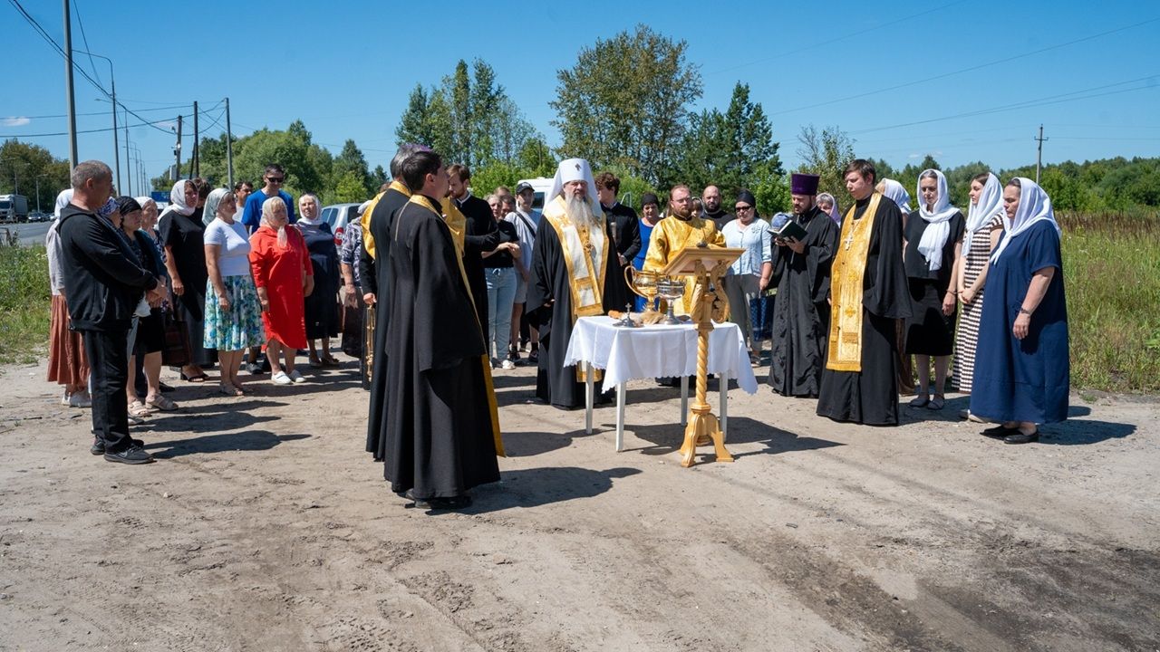 В Пензе на опасном перекрестке возле поселка Монтажного совершили молебен