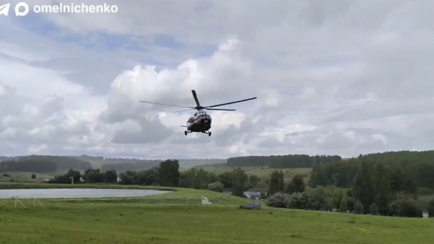 Для ликвидации пожара в логистическом центре под Пензой прилетел вертолет МЧС РФ