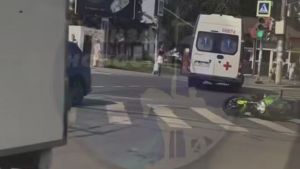 В центре Пензы произошло ДТП с мотоциклистом