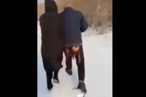 Рыбак на ватрушке «прокатал» штаны до дыр