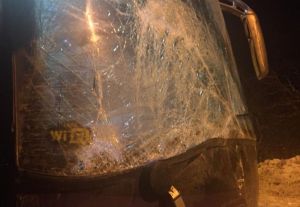 В Сети сообщают об аварии с пензенским рейсовым автобусом в Московской области. Фото