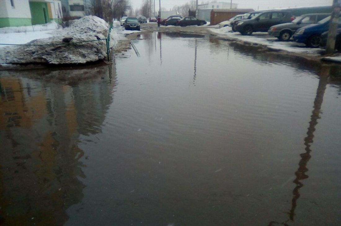 «Люди лезут на изгородь». На улице Антонова в Пензе горожане не могут обойти гигантскую лужу. Фото