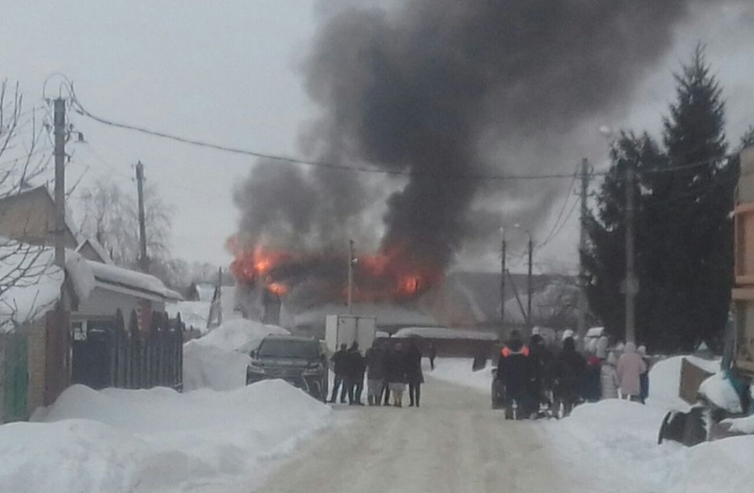 В пензенской Терновке сгорел дом