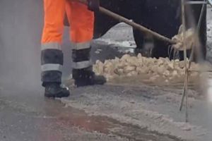 Пензенцы удивлены способом мелкоямочного ремонта дорог