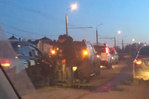 На Терновском мосту в Пензе случилось ДТП. Фото