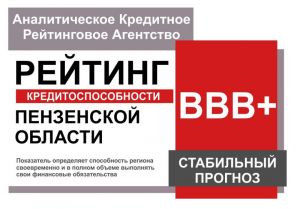 Аналитики подтвердили кредитоспособность Пензенской области