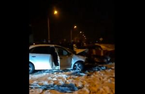 Появилось видео с места страшного ДТП под Сердобском, где пострадали четверо