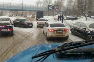 Из-за аварии в районе Пензы-3 образовался затор