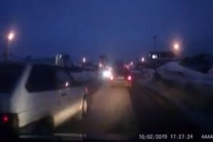 Хамское поведение пензенского водителя попало на видео