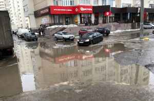 В Пензе ливневки снова не справляются с отводом талой воды